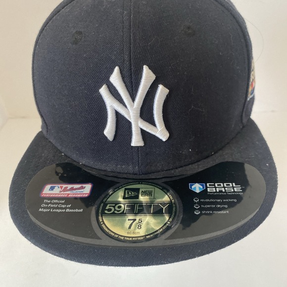 New York Yankees New Era World Series Letterman 59FIFTY Fitted Hat Size7 5/8 - Picture 2 of 9